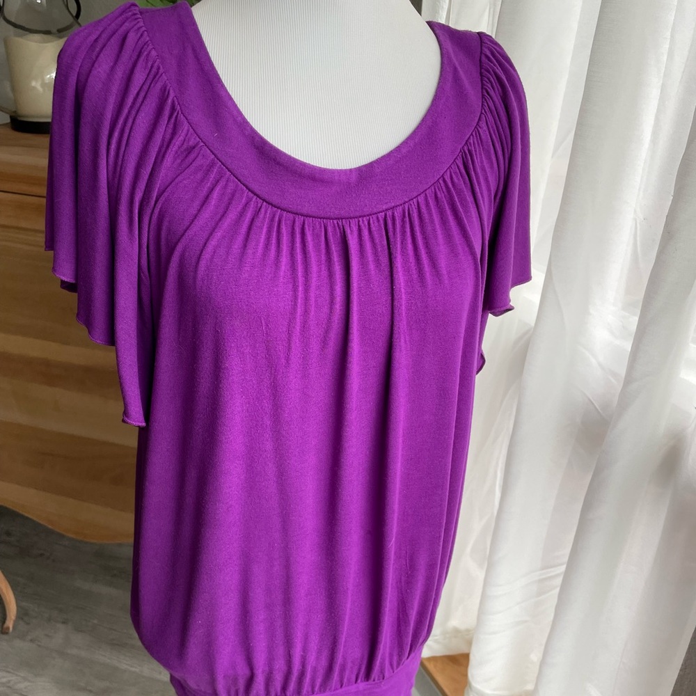 Express Purple Dolman Sleeve Top- Size Small